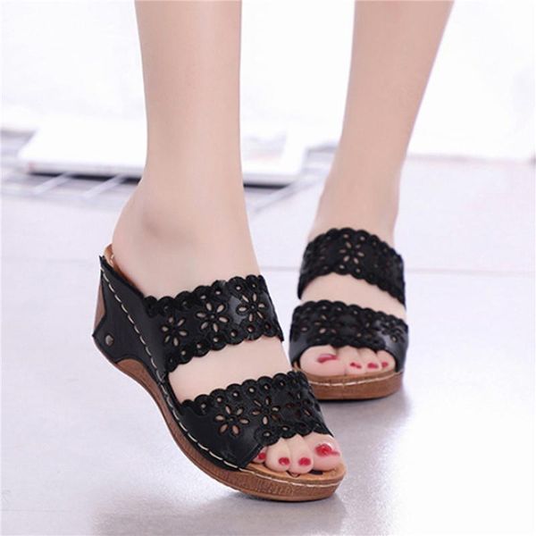 sandals 2021 women fashion casual hollow out roman wedges platform shoes high heels thick peep toe, Black
sandals 2021 women fashion casual hollow out roman wedges platform shoes high heels thick peep toe, Black