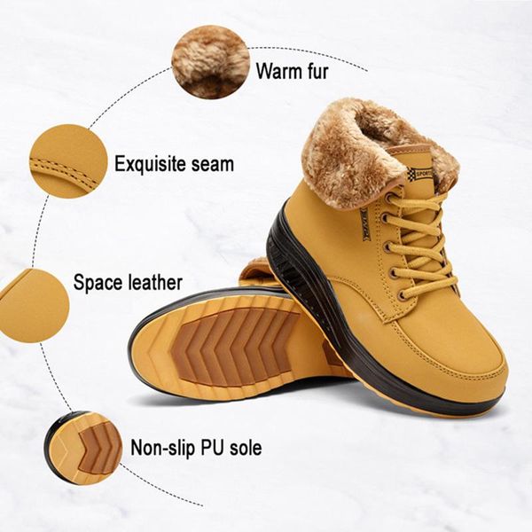 boots 2021 women platform shoes plush warm snow female winter sneakers booties, Black
boots 2021 women platform shoes plush warm snow female winter sneakers booties, Black