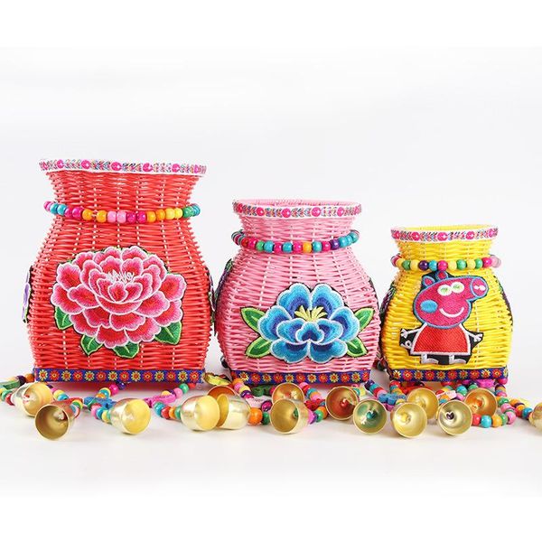 storage bags yunnan bamboo basket woven small back children's national style bell lovely knitting dec
storage bags yunnan bamboo basket woven small back children's national style bell lovely knitting dec