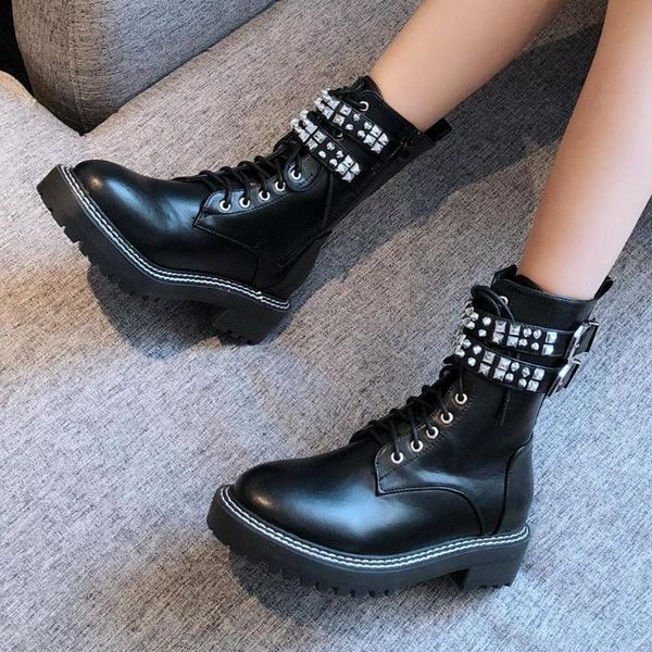 boots sarairis fashion 2021 zipper riveting cool woman shoes non-slip buckle decorative punk style comfy ladies, Black
boots sarairis fashion 2021 zipper riveting cool woman shoes non-slip buckle decorative punk style comfy ladies, Black