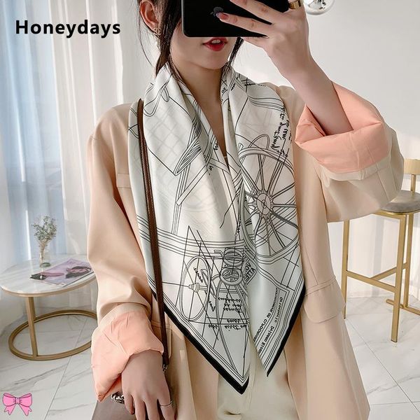 scarves fashion print ladies 90*90cm square scarf travel shawls and wraps elegant neckerchief bandanas foulards handkerchief gift, Blue;gray
scarves fashion print ladies 90*90cm square scarf travel shawls and wraps elegant neckerchief bandanas foulards handkerchief gift, Blue;gray
