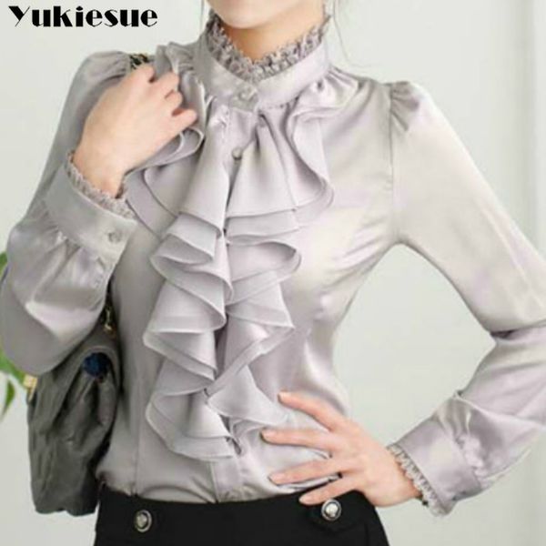 summer women's shirt blouse for women blusas ruffles offical womens and blouses chiffon shirts woman plus size 210519, White
summer women's shirt blouse for women blusas ruffles offical womens and blouses chiffon shirts woman plus size 210519, White