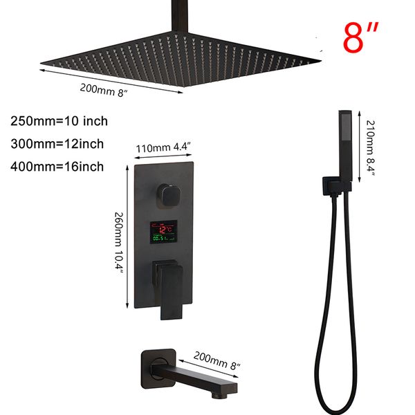 bathroom shower sets matte black 8~16 inch wall mounted rainfall faucet thermostatic temperature display 8qrp
bathroom shower sets matte black 8~16 inch wall mounted rainfall faucet thermostatic temperature display 8qrp