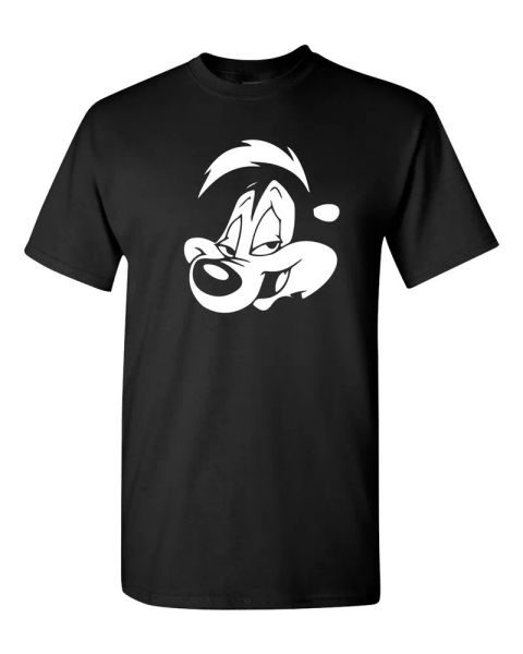 pepe le pew tee shirt 009, White;black