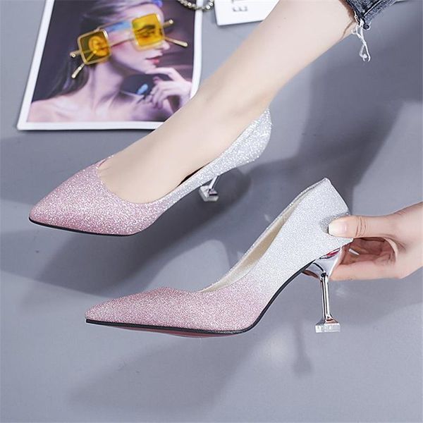 dress shoes women's spring gradient rhinestone sequins pointed toe ladies banquet wedding stiletto 7cm high-heeled, Black
dress shoes women's spring gradient rhinestone sequins pointed toe ladies banquet wedding stiletto 7cm high-heeled, Black