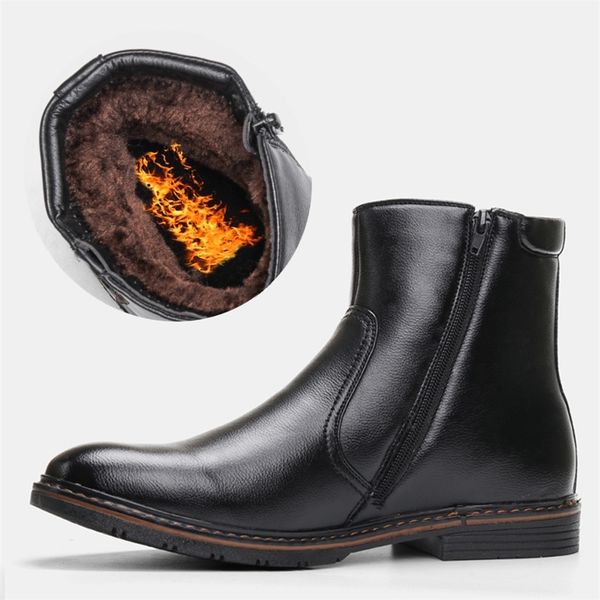 men winter boots non-slip comfortable brand snow boots fashion warm winter shoes men 211216, Black
men winter boots non-slip comfortable brand snow boots fashion warm winter shoes men 211216, Black