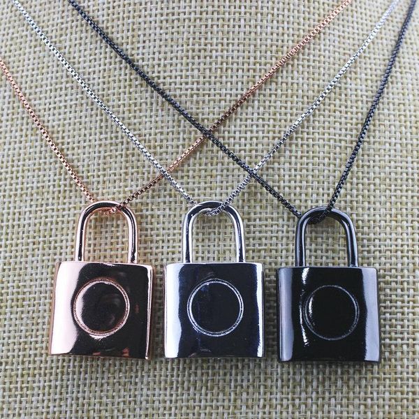 pendant necklaces 16inch 10str/lot fashion lock shape charm necklace,multi color cubic zircon micro pave component,diy necklace jewelry whol, Silver
pendant necklaces 16inch 10str/lot fashion lock shape charm necklace,multi color cubic zircon micro pave component,diy necklace jewelry whol, Silver