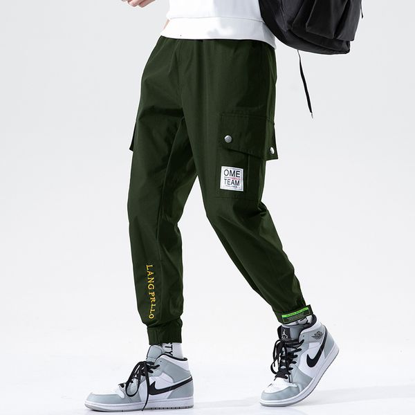 men's pants cargo hip hop streetwear pant fashiontrousers gyms fitness casual joggers sweatpants drop q6cz, Black
men's pants cargo hip hop streetwear pant fashiontrousers gyms fitness casual joggers sweatpants drop q6cz, Black