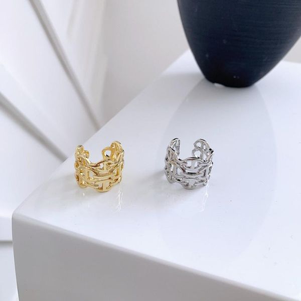 cluster rings s925 silver custom fashion personality simple temperament wide plus hollow metal opening adjustable index finger ring, Golden;silver
cluster rings s925 silver custom fashion personality simple temperament wide plus hollow metal opening adjustable index finger ring, Golden;silver