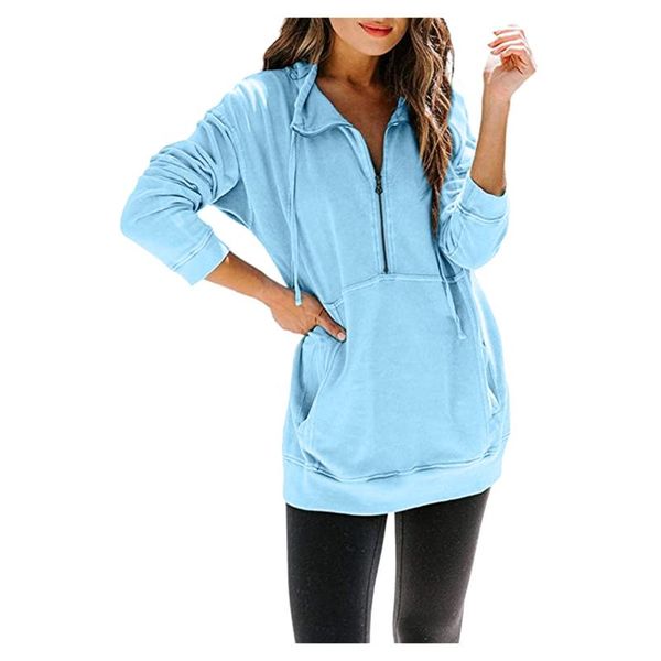 women's hoodies & sweatshirts fashion plus size women quarter zip long sleeve oversized pullover tunics with pockets big, Black
women's hoodies & sweatshirts fashion plus size women quarter zip long sleeve oversized pullover tunics with pockets big, Black