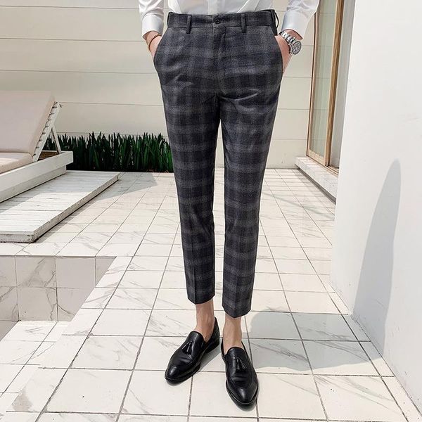 men's pants 2021 summer korean version of the slim men's plaid business leisure small foot nine, Black
men's pants 2021 summer korean version of the slim men's plaid business leisure small foot nine, Black