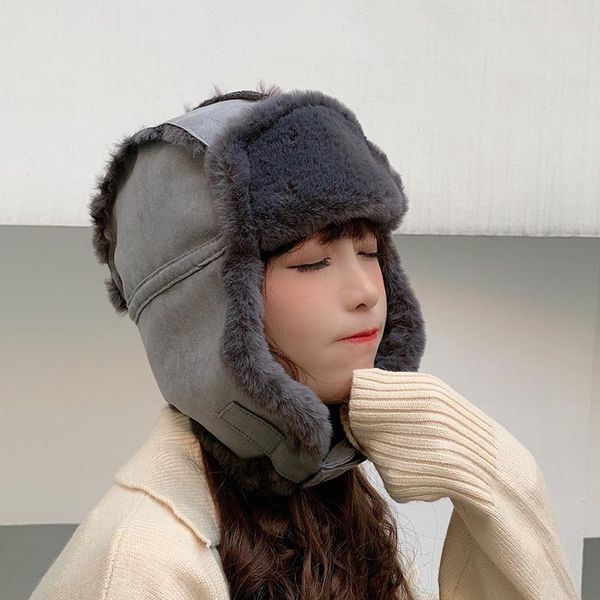 berets plus velvet hat warm thick riding wool cap winter hats women fashion solid knit beanies female ear protection, Blue;gray
berets plus velvet hat warm thick riding wool cap winter hats women fashion solid knit beanies female ear protection, Blue;gray