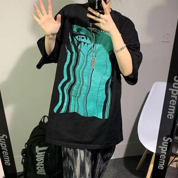 women's t-shirt oversized short sleeve graphic black aesthetic clothes urban japanese streetwear 2021 summer woman plus size, White
women's t-shirt oversized short sleeve graphic black aesthetic clothes urban japanese streetwear 2021 summer woman plus size, White