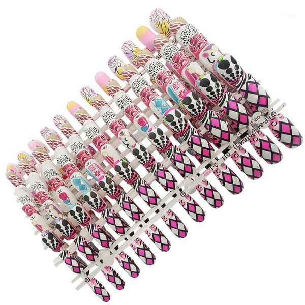 24pcs full short round nail tips soft r oval head fake nails acrylic false art salon flower, Red;gold
24pcs full short round nail tips soft r oval head fake nails acrylic false art salon flower, Red;gold