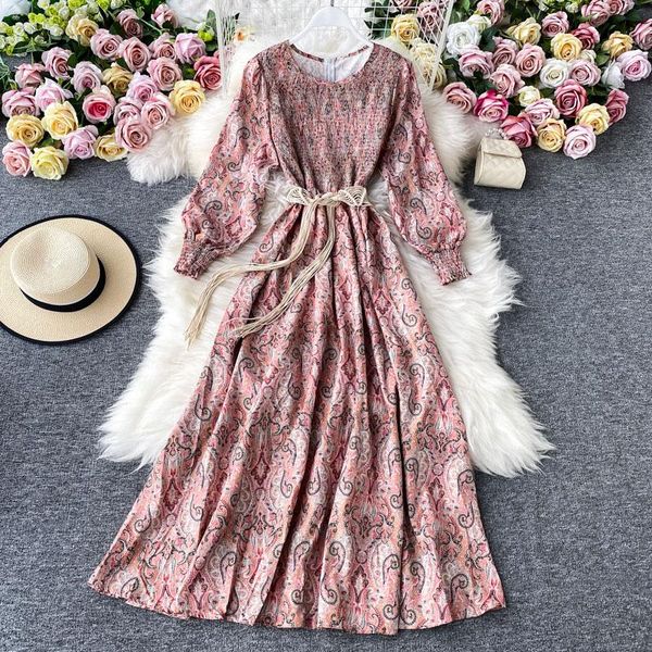 casual dresses vintage runway dress women 2021 autumn elegant o-neck long sleeve printed pleated maxi woman, Black;gray
casual dresses vintage runway dress women 2021 autumn elegant o-neck long sleeve printed pleated maxi woman, Black;gray