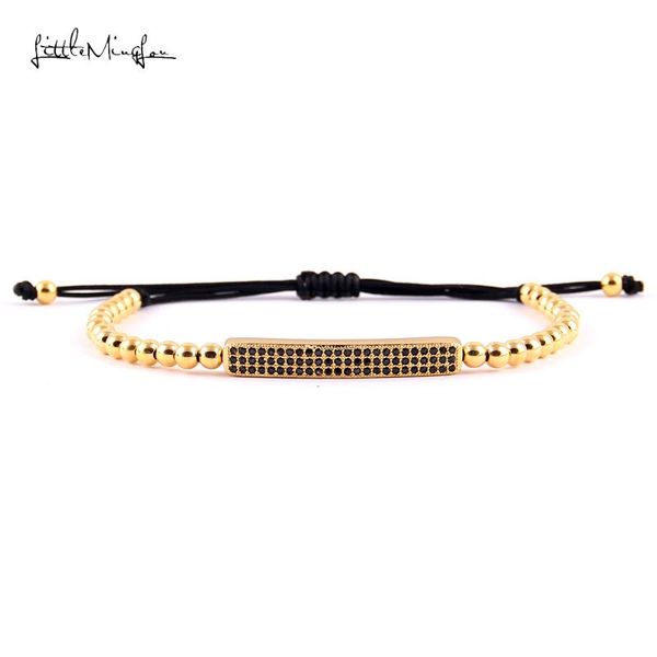 charm bracelets wml luxury cz black zircon long tubes & 4mm copper beads macrame men bangles for women jewelry, Golden;silver
charm bracelets wml luxury cz black zircon long tubes & 4mm copper beads macrame men bangles for women jewelry, Golden;silver