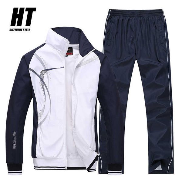 men's casual tracksuit polyester long sleeve jacket 2 piece sport suit+pant spring autumn brand sets jogging male clothing 210603, Gray
men's casual tracksuit polyester long sleeve jacket 2 piece sport suit+pant spring autumn brand sets jogging male clothing 210603, Gray