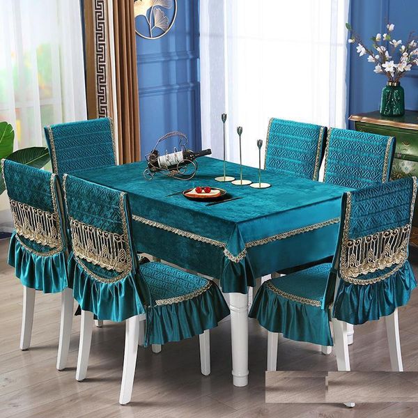 luxury suede tablecloth set embroidery lace table cloth solid color dining chair cushion cover european tea cov
luxury suede tablecloth set embroidery lace table cloth solid color dining chair cushion cover european tea cov