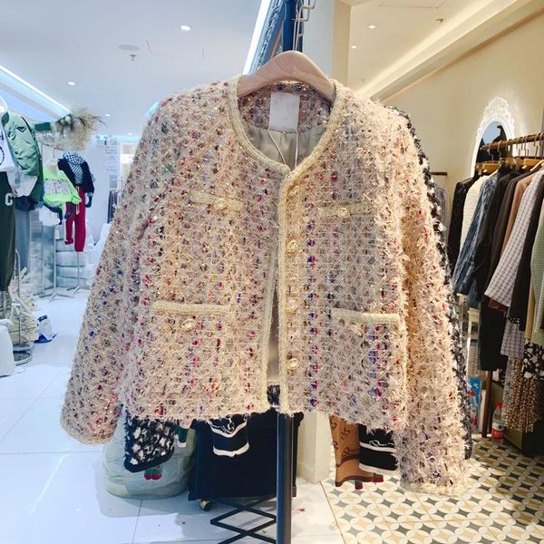 women's wool & blends diamonds crystal sequins jackets women tweed coats 2021 fall winter flower woven female short, Black
women's wool & blends diamonds crystal sequins jackets women tweed coats 2021 fall winter flower woven female short, Black