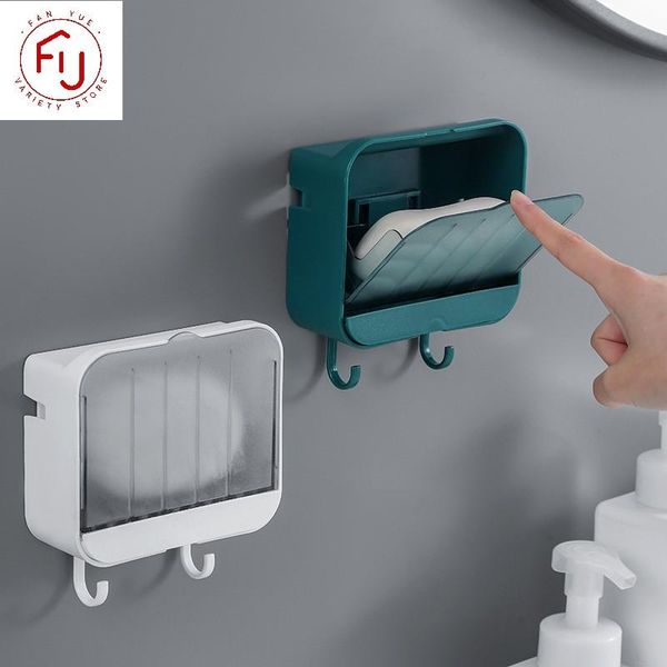 hooks & rails creative wall mounted soap box with lid grids draining rack holder organizer punch-storage
hooks & rails creative wall mounted soap box with lid grids draining rack holder organizer punch-storage