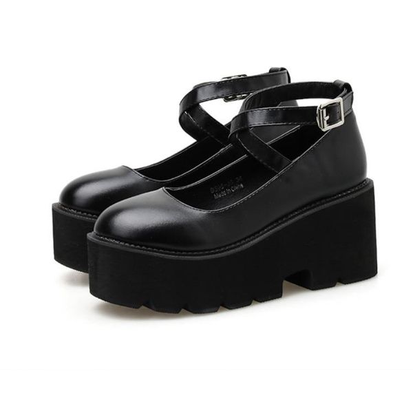 dress shoes 2021 college student girl lolita jk uniform pu leather platform heels ankle strap womens pumps spring, Black
dress shoes 2021 college student girl lolita jk uniform pu leather platform heels ankle strap womens pumps spring, Black