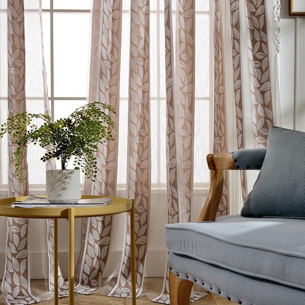 curtain & drapes simple modern sheer curtains for living room bedroom brown leaf jacquard floral sliding glass door window treatment
curtain & drapes simple modern sheer curtains for living room bedroom brown leaf jacquard floral sliding glass door window treatment