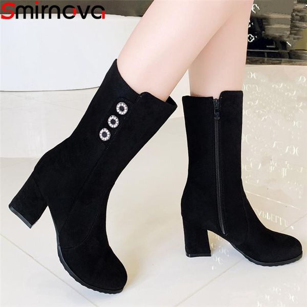 boots smirnova 2021 big size 43 ankle for women high heel dress party shoes round toe flock zip autumn winter woman, Black
boots smirnova 2021 big size 43 ankle for women high heel dress party shoes round toe flock zip autumn winter woman, Black