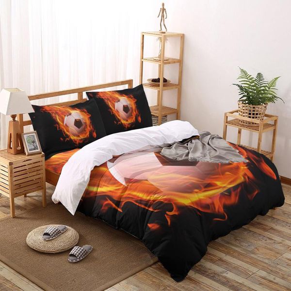 bedding sets flame football black print comforter set duvet cover king bed home housse de couette gift
bedding sets flame football black print comforter set duvet cover king bed home housse de couette gift