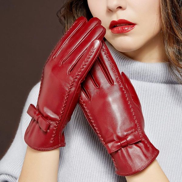five fingers gloves genuien leather female autumn winter warm velvet lined fashion simple touchscreen woman' sheepskin mlz068, Blue;gray
five fingers gloves genuien leather female autumn winter warm velvet lined fashion simple touchscreen woman' sheepskin mlz068, Blue;gray