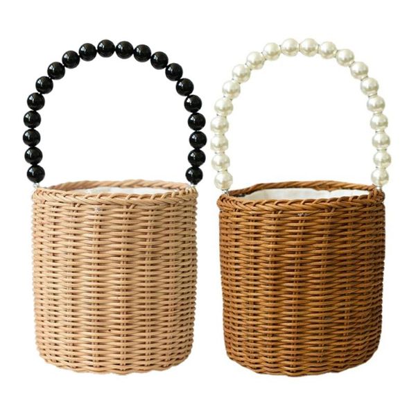 storage baskets portable round rattan woven bag with pearl handle basket picnic pography props household w89b
storage baskets portable round rattan woven bag with pearl handle basket picnic pography props household w89b