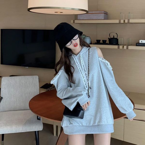 women's hoodies & sweatshirts gagarich korean loose crazy style solid women hooded pullover long sleeve sweatshirt off shoulder wild to, Black
women's hoodies & sweatshirts gagarich korean loose crazy style solid women hooded pullover long sleeve sweatshirt off shoulder wild to, Black