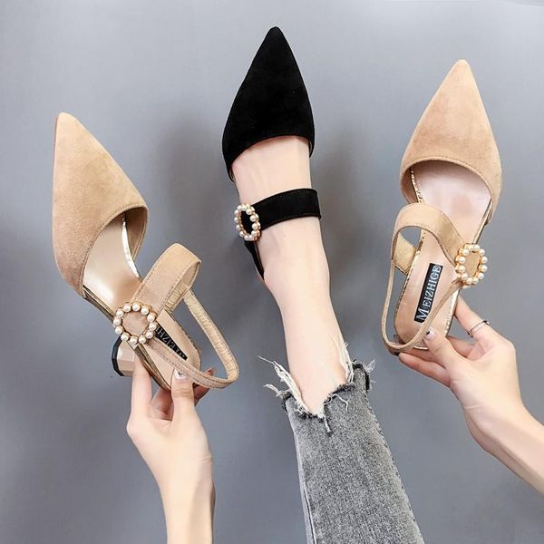 sandals closed toe high heels clear shoes suit female beige 2021 women's shallow mouth pointed high-heeled velvet block comfort, Black
sandals closed toe high heels clear shoes suit female beige 2021 women's shallow mouth pointed high-heeled velvet block comfort, Black