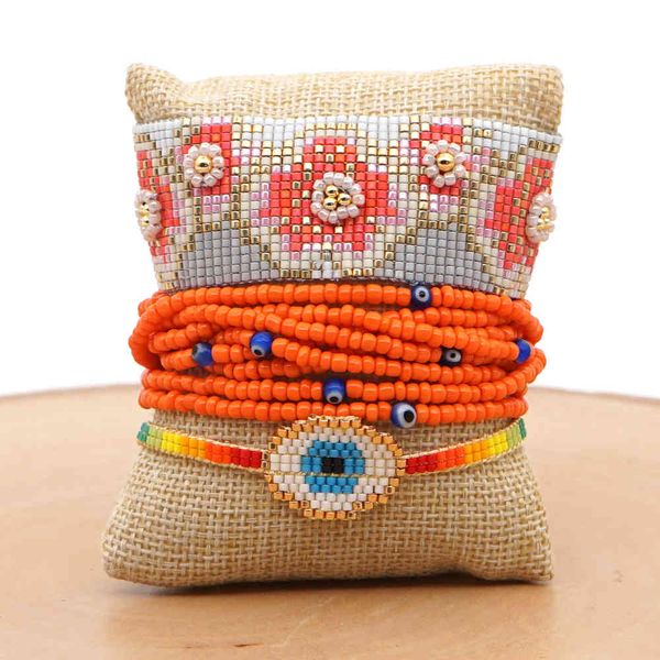 evil eye charm for women men turkish miyuki jewelry glass beaded bracelet flower pattern pulseras femme handmade gift, Golden;silver
evil eye charm for women men turkish miyuki jewelry glass beaded bracelet flower pattern pulseras femme handmade gift, Golden;silver