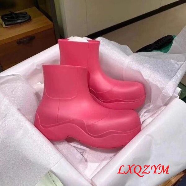 boots waterproof candy color platform short woman jelly rain thick bottom zapatos mujer booties, Black
boots waterproof candy color platform short woman jelly rain thick bottom zapatos mujer booties, Black