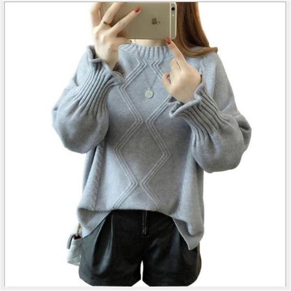 women's sweaters long lantern sleeve women sweater pullovers autumn knitted jumper 2021 winter o-neck pull femme soft knitwear h200, White;black
women's sweaters long lantern sleeve women sweater pullovers autumn knitted jumper 2021 winter o-neck pull femme soft knitwear h200, White;black
