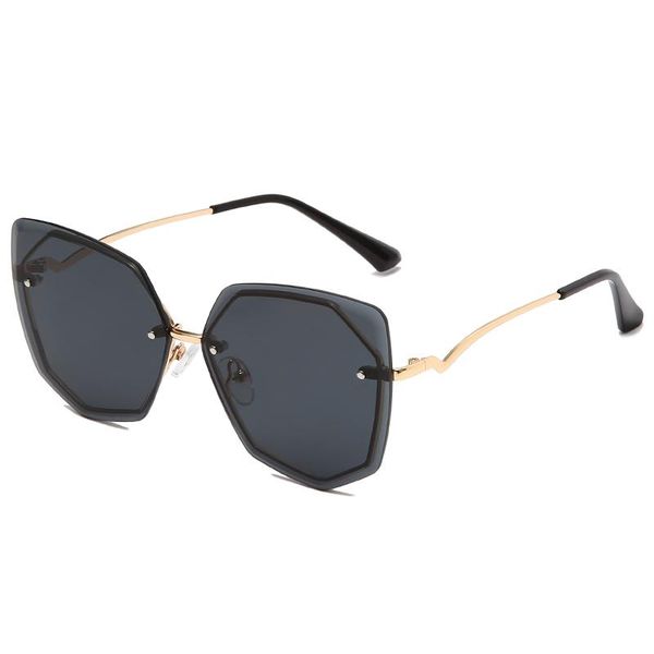 sunglasses 2021 luxury fashion cat eye women rimless wave sun glasses metal shades for vintage eyewear uv400, White;black
sunglasses 2021 luxury fashion cat eye women rimless wave sun glasses metal shades for vintage eyewear uv400, White;black