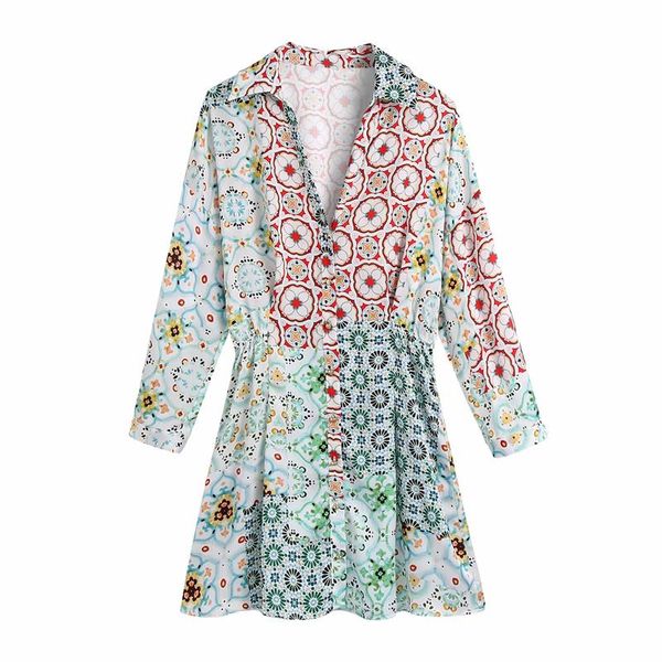 casual dresses women fashion floral printed shirt dress vintage long sleeves v-neck collared female back elastic waist button-up, Black;gray
casual dresses women fashion floral printed shirt dress vintage long sleeves v-neck collared female back elastic waist button-up, Black;gray
