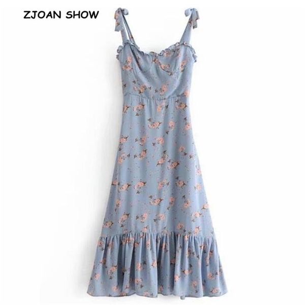 summer chic floral print tie bow spaghetti strap dress women ruffles wood ears long dresses femme vestidos 210429, Black;gray
summer chic floral print tie bow spaghetti strap dress women ruffles wood ears long dresses femme vestidos 210429, Black;gray
