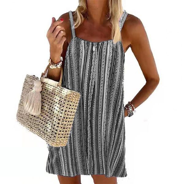 casual dresses summer women fashion dress sleeveless loose backless clothing vacation vestido de mujer 2021, Black;gray
casual dresses summer women fashion dress sleeveless loose backless clothing vacation vestido de mujer 2021, Black;gray