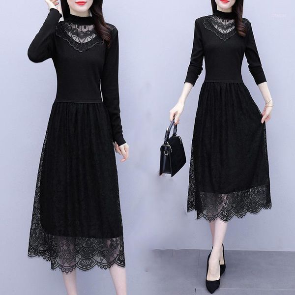 casual dresses womens plus size l-5xl lace autumn winter dress xxl xxxl 3xl xxxxl 4xl slim party long sleeves a-line beach clothes, Black;gray
casual dresses womens plus size l-5xl lace autumn winter dress xxl xxxl 3xl xxxxl 4xl slim party long sleeves a-line beach clothes, Black;gray