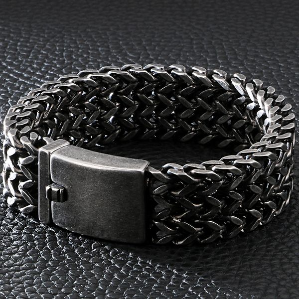 12/18/30mm wide black stainless steel bracelet men 23cm retro massive mens charm bracelets 2020 friendship mens jewellery male y1218
12/18/30mm wide black stainless steel bracelet men 23cm retro massive mens charm bracelets 2020 friendship mens jewellery male y1218