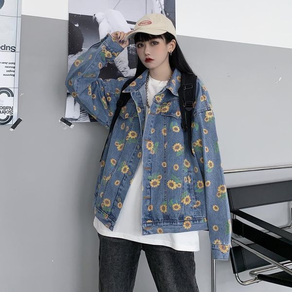 women's jackets vintage-style women's jean jacket, loose coat with a sunflower pattern on it. oqqb, Black;brown
women's jackets vintage-style women's jean jacket, loose coat with a sunflower pattern on it. oqqb, Black;brown