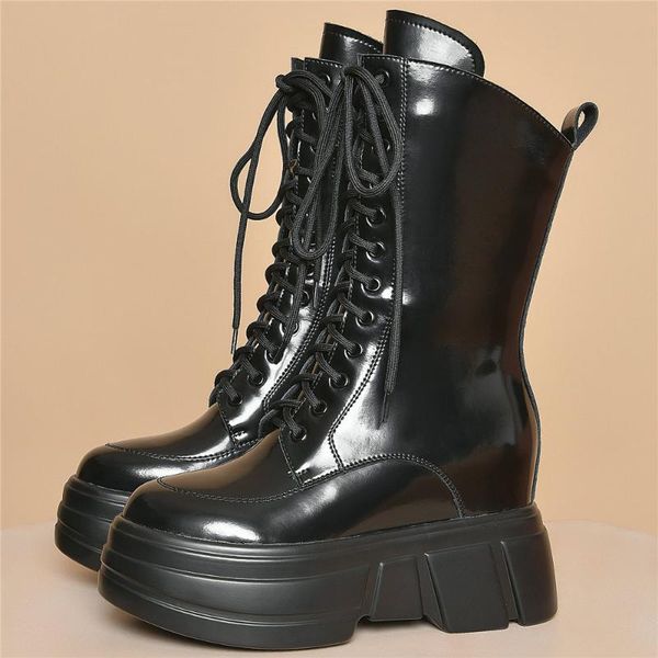 boots fashion sneakers women lace up genuine leather high heel warm motorcycle female winter chunky platform pumps casual shoes, Black
boots fashion sneakers women lace up genuine leather high heel warm motorcycle female winter chunky platform pumps casual shoes, Black