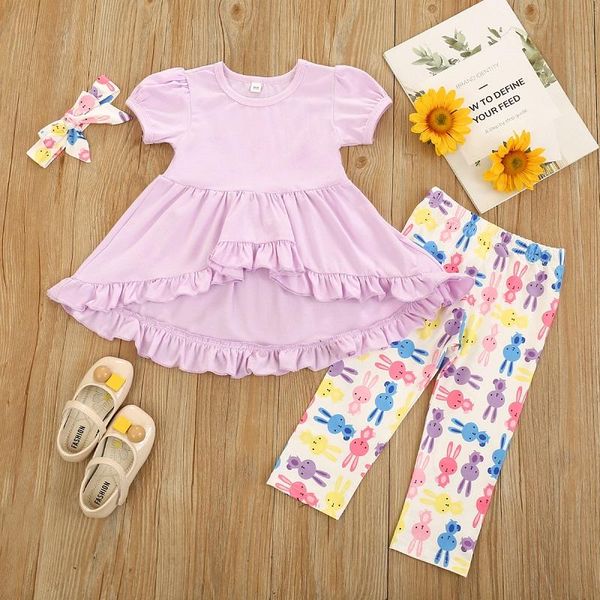 1-5y toddler kids baby girl short sleeve long t-shirt print pant legging headband 3pcs outfits girls clothing set sets, White
1-5y toddler kids baby girl short sleeve long t-shirt print pant legging headband 3pcs outfits girls clothing set sets, White