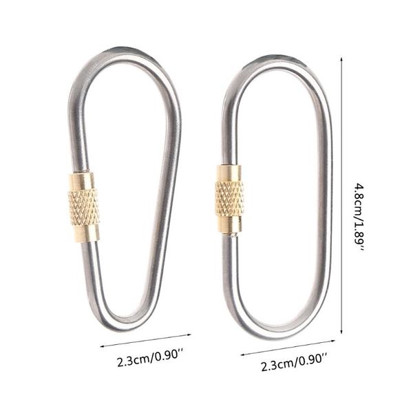 cords, slings and webbing 5pcs mini titanium carabiner d-ring locking keychain for outdoor indoor 831c
cords, slings and webbing 5pcs mini titanium carabiner d-ring locking keychain for outdoor indoor 831c