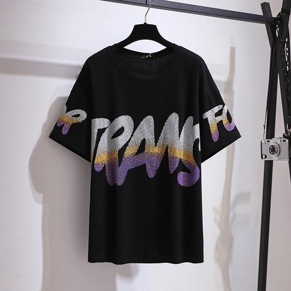 women's t-shirt 2xl-6xl large size round neck short sleeve letter printing all-match cotton 2021, White
women's t-shirt 2xl-6xl large size round neck short sleeve letter printing all-match cotton 2021, White