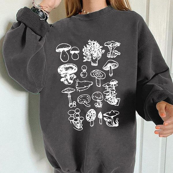 women hoodie sweatshirt mushroom print fleece oversized female sweatshirts pullover o-neck long sleeve loose casual 2021 autumn, Black
women hoodie sweatshirt mushroom print fleece oversized female sweatshirts pullover o-neck long sleeve loose casual 2021 autumn, Black