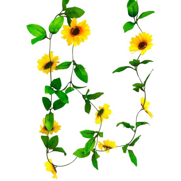 decorative flowers & wreaths 2.3m artificial sunflower rattan plastic fake vine simulation sun flower garland decoration for home wedding pa
decorative flowers & wreaths 2.3m artificial sunflower rattan plastic fake vine simulation sun flower garland decoration for home wedding pa