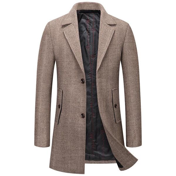 men's wool & blends 2022 winter slim fit jackets coat casual thick warm outerwear long jacket and men, Black
men's wool & blends 2022 winter slim fit jackets coat casual thick warm outerwear long jacket and men, Black