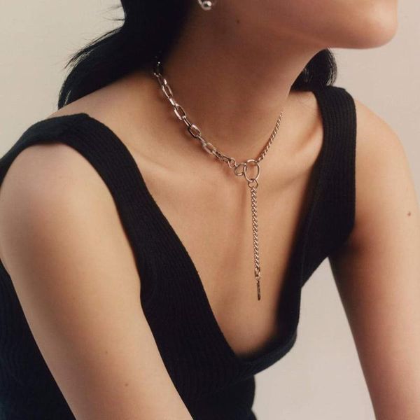 pendant necklaces small design texture clavicle chain punk style versatile necklace a variety of ways to wear fashion jewelry gifts, Silver
pendant necklaces small design texture clavicle chain punk style versatile necklace a variety of ways to wear fashion jewelry gifts, Silver